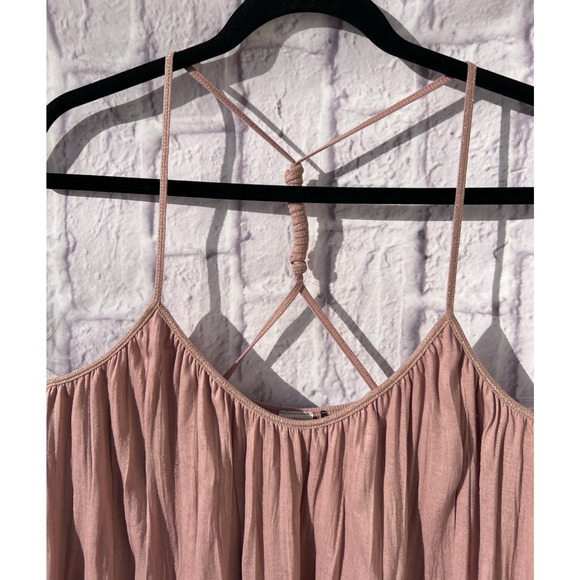 Anthropologie AKEMI + KIM Pink & Mauve Tank Layered Top Y2K Core Size M - Picture 4 of 9